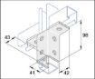 Picture of P2346 8 Hole Tee Wing Bracket Unistrut 304669