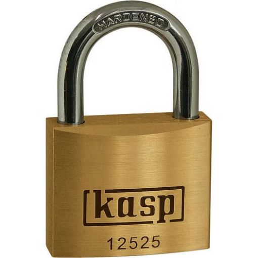 Picture of 25mm Brass Kasp 125 Series Padlock 484083