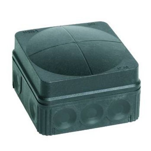 Picture of COMBI 108/5 Black IP66 Junction Box  (76 x 76 x 51mm) Wiska10111273 937704