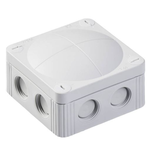 Picture of COMBI 308/5 White IP66 Junction Box 5 Pole 32 Amp (85 x 85 x 51mm) Wiska 60611 937709