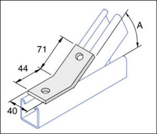 Picture of P2097 60° Angle Bracket Unistrut 936567