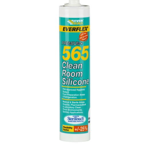 Picture of White 565 Clean Room Food Safe Silicone Sealant 310ml 938493