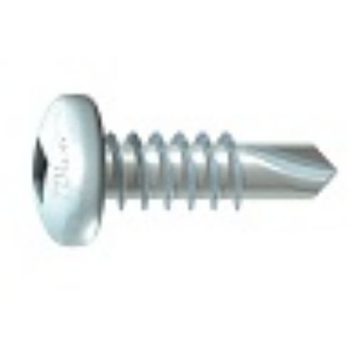 Picture of 4.2 x 13mm (8 x 1/2") Square Drive Pan Head Self Drilling Screw Zinc Plated 937356