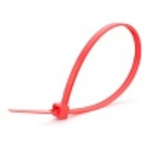 Picture of 100mm x 2.5mm Red Nylon Cable Tie 323141