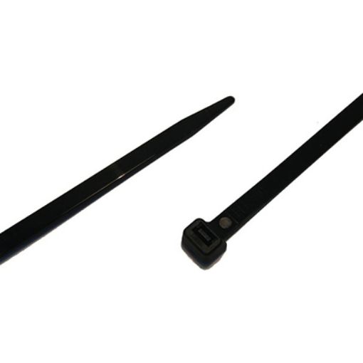 Picture of 140mm x 3.6mm Black Nylon Cable Tie 323164