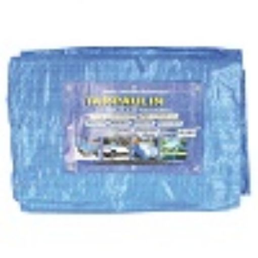 Picture of 5.5m  x 3.6m (18 x 12ft) Blue Standard Duty Waterproof Tarpaulin 251-200-050 480323