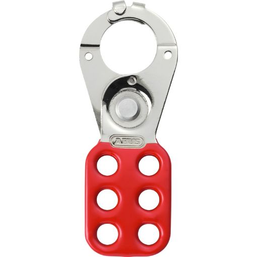 Picture of Abus 802 Series 38mm (1.1/2") Red Lock Off Hasp with Clamp H802R 484002