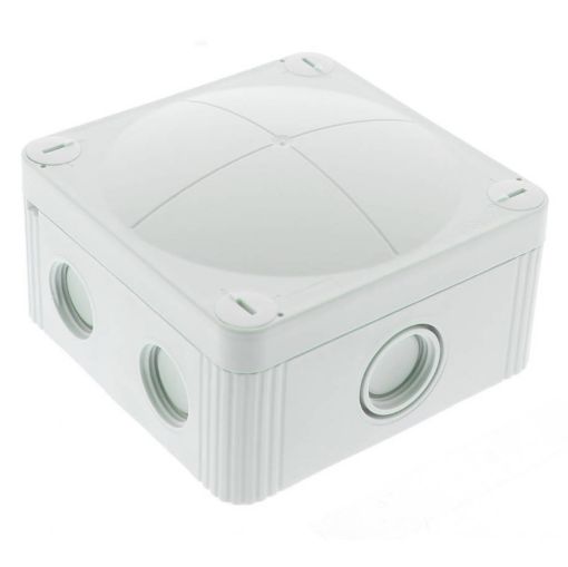 Picture of COMBI 407/5 Grey IP66 Junction Box 5 Pole 32 Amp (95 x 95 x 60mm) Wiska 10105596 940110