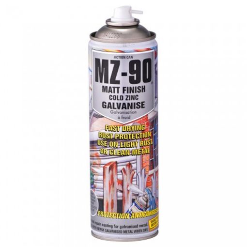 Picture of MZ-90 Action Can 1972 Matt Cold Zinc Galvanising Spray Paint 500ml 476146