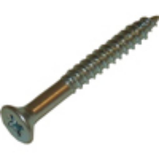 Picture of 8  x 2.1/2" Pozi Countersunk Twin Threaded Woodscrew Zinc Plated 08212CWZ 239138