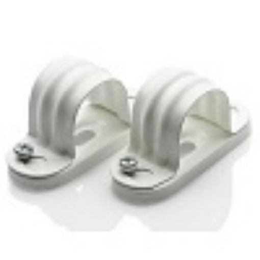 Picture of M20 White Steel Fire Safe Spacer Bar Saddle 940216