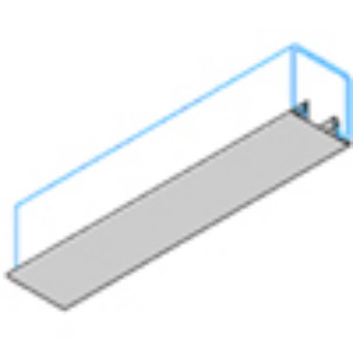 Picture of 3m Length Galvanised Steel Strut Capping Unistrut P1184-FPG 304606