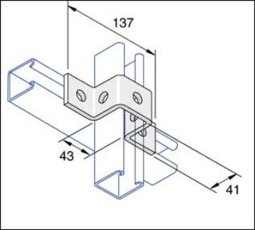 Show details for P1047SS Stainless Steel 41mm Deep Top Hat Bracket Unistrut 304834 Picture of P1047SS Stainless Steel 41mm Deep Top Hat Bracket Unistrut 304834
