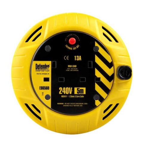 Picture of 5m 240v Extension Reel (2 Gang) 13 amp 938148