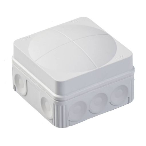 Picture of COMBI 108/5 Grey IP66 Junction Box 5 Pole 24 Amp (76 x 76 x 51mm) Wiska 60523 937705