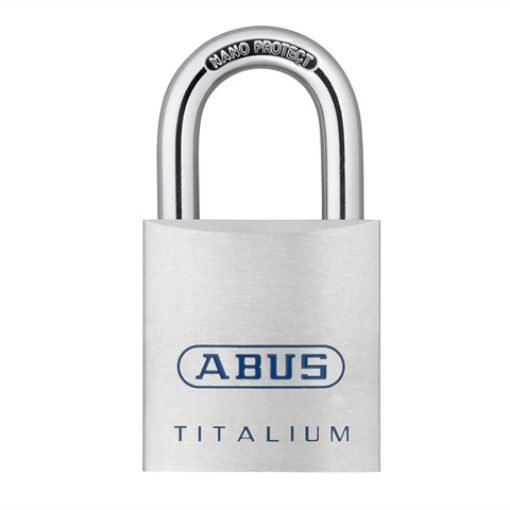 Picture of Abus No 80TI/40HB63 Titalium Padlock ** 40mm x 63mm Long Shackle ** Carded 484070