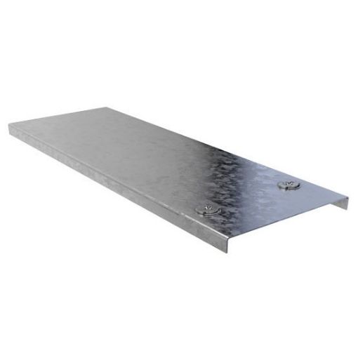 Picture of 50mm x 3m Steel Cable Trunking Lid Only Pre Galv 938086