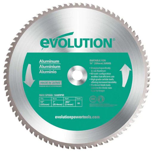 Picture of 355mm 14" Evolution 80 Teeth Blade for Aluminium (1450 Rpm) 502510