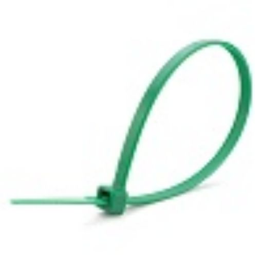 Picture of 300mm x 4.8mm Green Nylon Cable Tie 323153