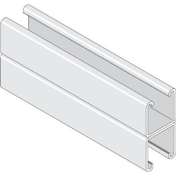 Show details for P1001 - PLAIN 41mm x 41mm x 3m Back to Back Channel 2.5mm Pre Galv Unistrut 304095 Picture of P1001 - PLAIN 41mm x 41mm x 3m Back to Back Channel 2.5mm Pre Galv Unistrut 304095