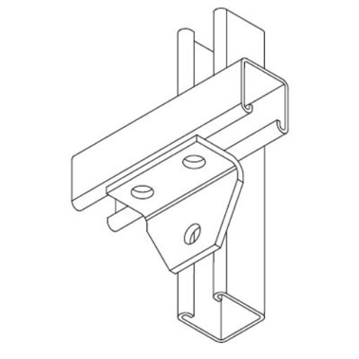 Picture of 90° 3 Hole Small Delta Bracket 2 Hole/1 Hole FB139 304562