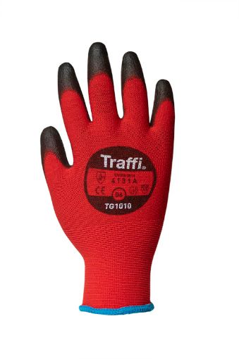 Picture of Traffiglove TG1010-07 Red Cut Level 1 Gloves Size 7 938325