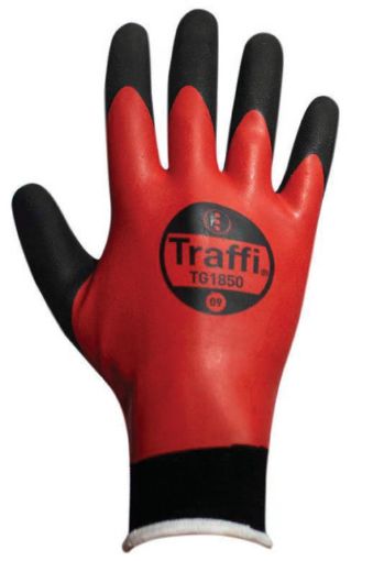 Picture of Traffiglove TG1850-08 Red Cut Level 1 Gloves Size 8 938344