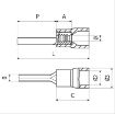 Picture of RF-P8 Red  Pin Terminal Cembre 309017