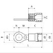 Picture of BF-M10 Blue Ring Terminal Cembre 309056