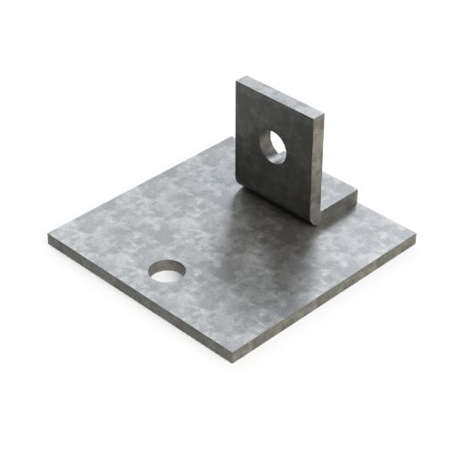 Picture of 1 Hole Single Channel Base Plate FB105 304543