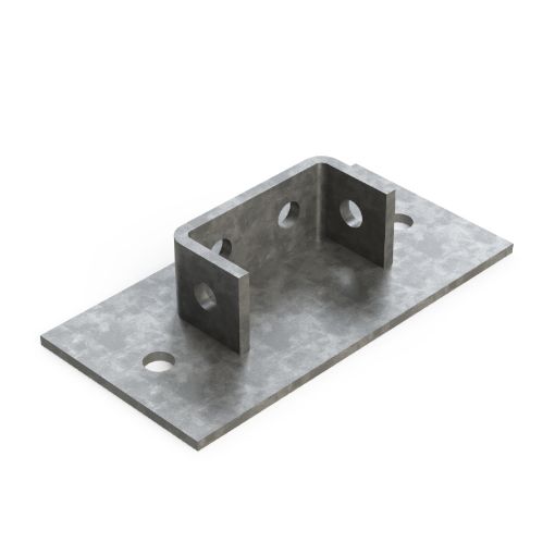 Picture of 4 Hole Double Channel Base Plate FB107 304545