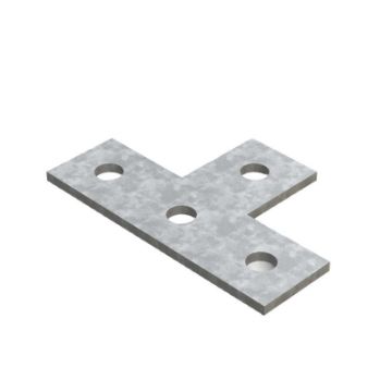 Show details for P1031 4 Hole Flat Tee Bracket Unistrut 304634 Picture of P1031 4 Hole Flat Tee Bracket Unistrut 304634