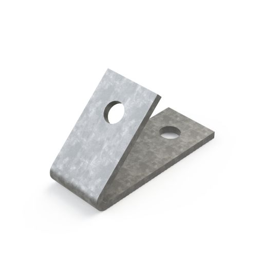 Picture of P1186 45° Acute 2 Hole Angle Bracket 1 Hole/1 Hole Unistrut 304645