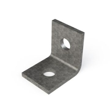 Show details for P1026 90° 2 Hole (47mm x 50mm) Angle Bracket 1 Hole/1 Hole Unistrut 304633 Picture of P1026 90° 2 Hole (47mm x 50mm) Angle Bracket 1 Hole/1 Hole Unistrut 304633
