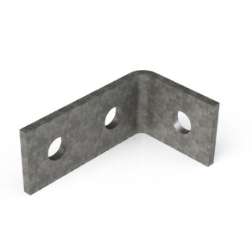 Show details for P1458 90° 3 Hole (89mm x 56mm) Angle Bracket 2 Hole/1 Hole Unistrut 304659 Picture of P1458 90° 3 Hole (89mm x 56mm) Angle Bracket 2 Hole/1 Hole Unistrut 304659