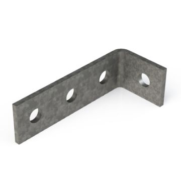 Show details for P1278 90° 4 Hole (56mm x 137mm) Angle Bracket 1 Hole/3 Hole Unistrut 304650 Picture of P1278 90° 4 Hole (56mm x 137mm) Angle Bracket 1 Hole/3 Hole Unistrut 304650