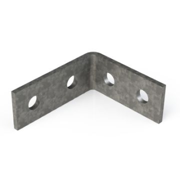Show details for P1325 90° 4 Hole (104mm x 89mm) Angle Bracket 2 Hole/2 Hole HDG Unistrut 304651 Picture of P1325 90° 4 Hole (104mm x 89mm) Angle Bracket 2 Hole/2 Hole HDG Unistrut 304651