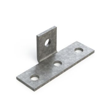 Show details for P1033 90° 4 Hole Tee Bracket 3 Hole/1 Hole Unistrut 304635 Picture of P1033 90° 4 Hole Tee Bracket 3 Hole/1 Hole Unistrut 304635