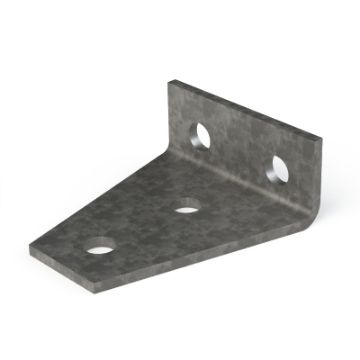 Show details for P1359 90° 4 Hole Large Delta Bracket 2 Hole/2 Hole Unistrut 304655 Picture of P1359 90° 4 Hole Large Delta Bracket 2 Hole/2 Hole Unistrut 304655
