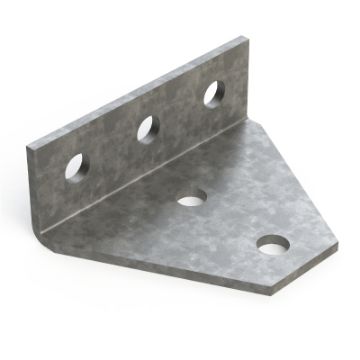 Show details for P1727 Delta 5 Hole Angle Bracket H.D.G. Unistrut 936196 Picture of P1727 Delta 5 Hole Angle Bracket H.D.G. Unistrut 936196