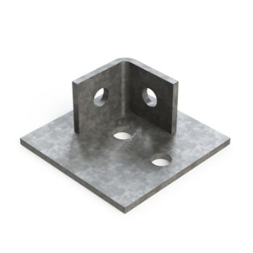 Show details for P2072-S1 Double Fix 2 Hole Channel Base Plate Unistrut 304675 Picture of P2072-S1 Double Fix 2 Hole Channel Base Plate Unistrut 304675