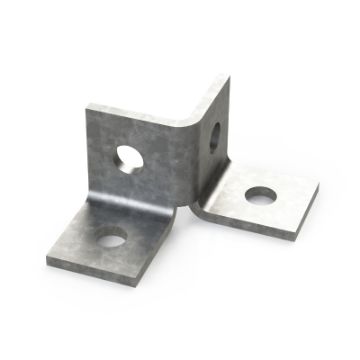 Show details for P2223 Wing 4 Hole Bracket Unistrut 932119 Picture of P2223 Wing 4 Hole Bracket Unistrut 932119