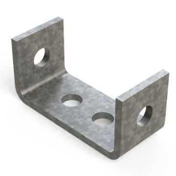 Show details for P1044 96mm Deep 4 Hole C Bracket Unistrut 304638 Picture of P1044 96mm Deep 4 Hole C Bracket Unistrut 304638