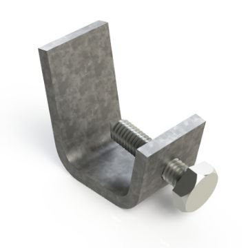 Show details for P1272 Internal C Type Beam Clamp Bracket c/w Cone Point Screw Unistrut 304649 Picture of P1272 Internal C Type Beam Clamp Bracket c/w Cone Point Screw Unistrut 304649