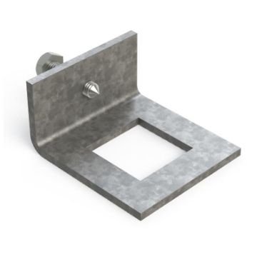 Show details for P1796 41mm x 41mm Window Bracket c/w M10 Cone Point Screw Unistrut 304663 Picture of P1796 41mm x 41mm Window Bracket c/w M10 Cone Point Screw Unistrut 304663