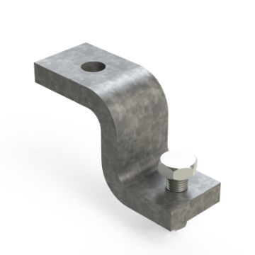 Show details for P1983 Z Type Beam Clamp Bracket c/w Cone Point Screw Unistrut 304667 Picture of P1983 Z Type Beam Clamp Bracket c/w Cone Point Screw Unistrut 304667