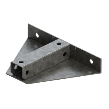 Show details for P2348-S1 41mm x 41mm Single Delta Plate HDG Unistrut 304677 Picture of P2348-S1 41mm x 41mm Single Delta Plate HDG Unistrut 304677
