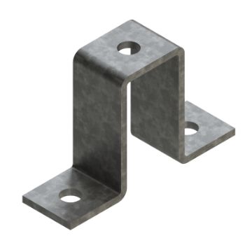 Show details for P1737 83mm Deep Top Hat Bracket Unistrut 304662 Picture of P1737 83mm Deep Top Hat Bracket Unistrut 304662