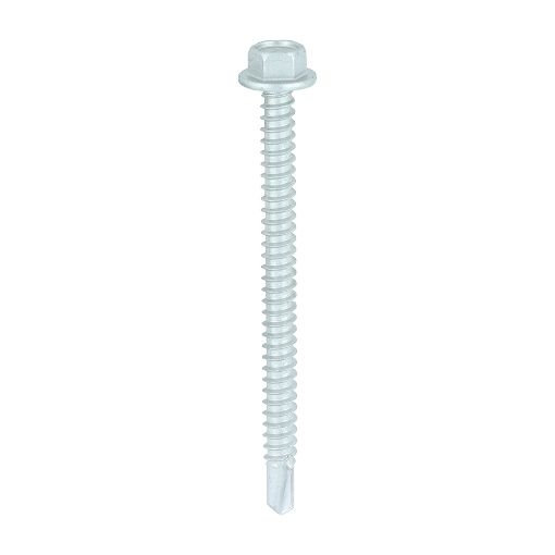 Picture of 5.5 x  32mm Hex HD Self Drill Screw Ruspert Plated L32B 235105