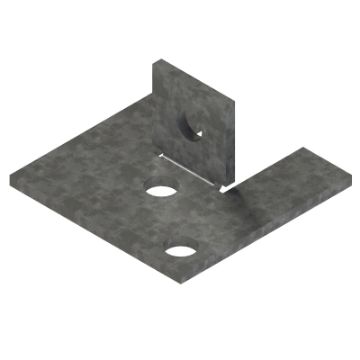 Show details for P2072-S2SS Stainless Steel 1 Hole Single Channel Base Plate Unistrut 304855 Picture of P2072-S2SS Stainless Steel 1 Hole Single Channel Base Plate Unistrut 304855